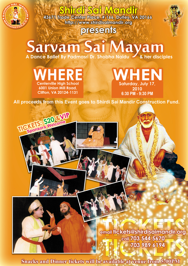 Sarvam Sai Mayam – a dance ballet