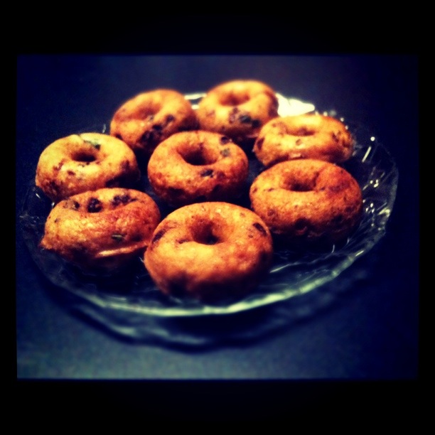 round, brown and crunchy vadas