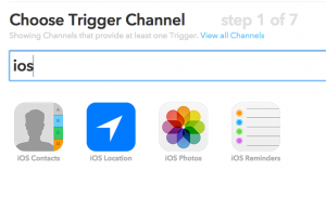 iOS trigger IFTTT