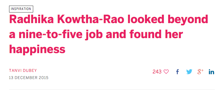 Her Story Radhika Kowtha-Rao Rads inspiration published