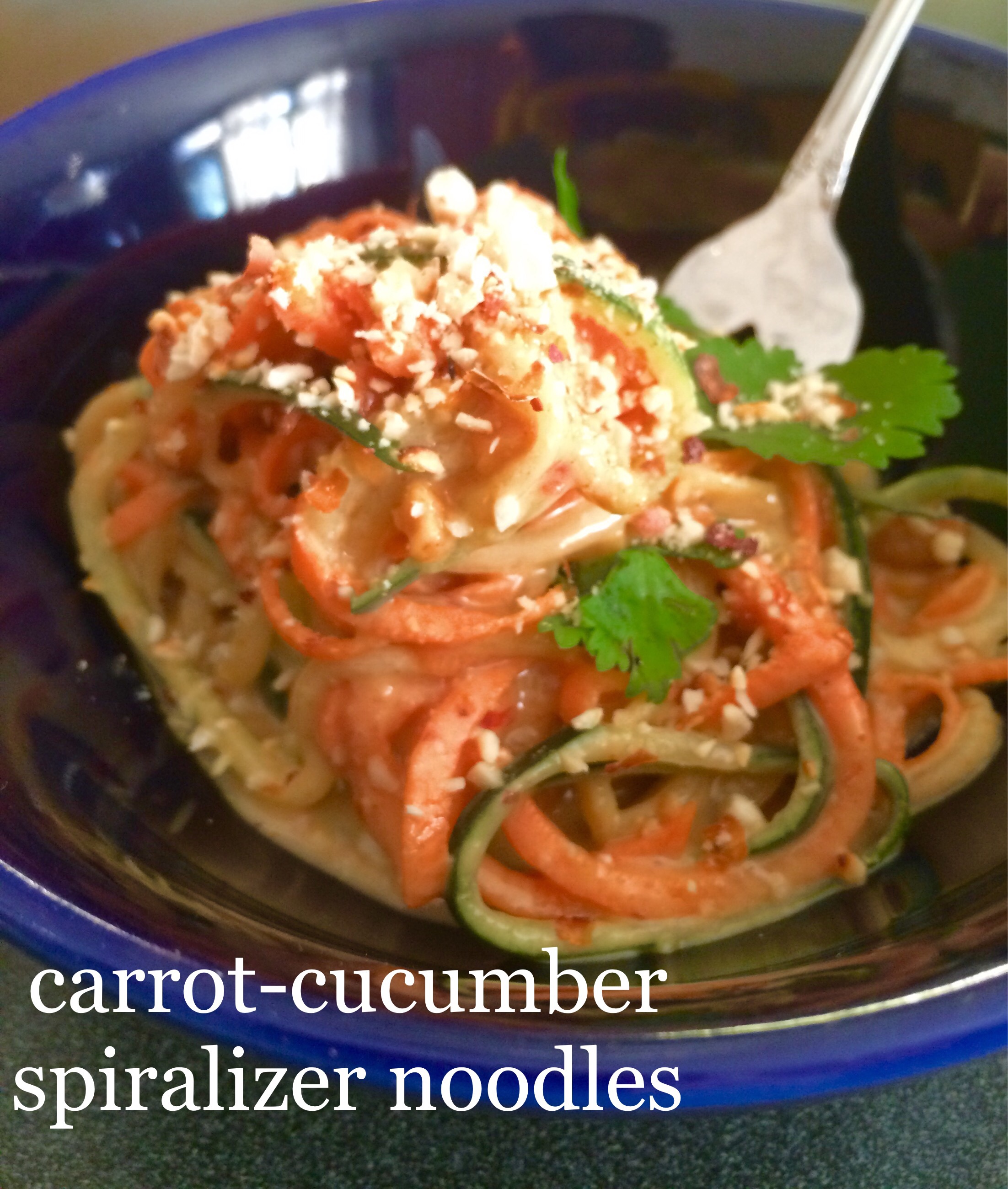 thai style carrot-cucumber noodles 