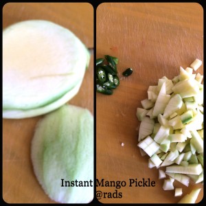 cut mango green chillies collage 