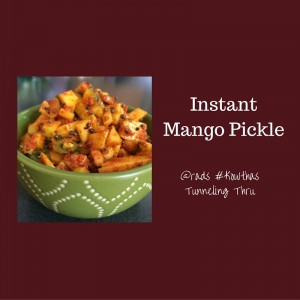 Mango pickle andhra style instant spicy