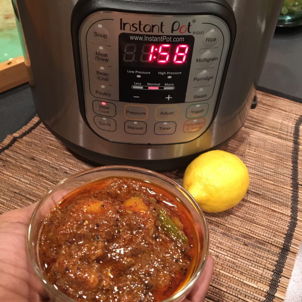 instant pot, lemon pickle rads 