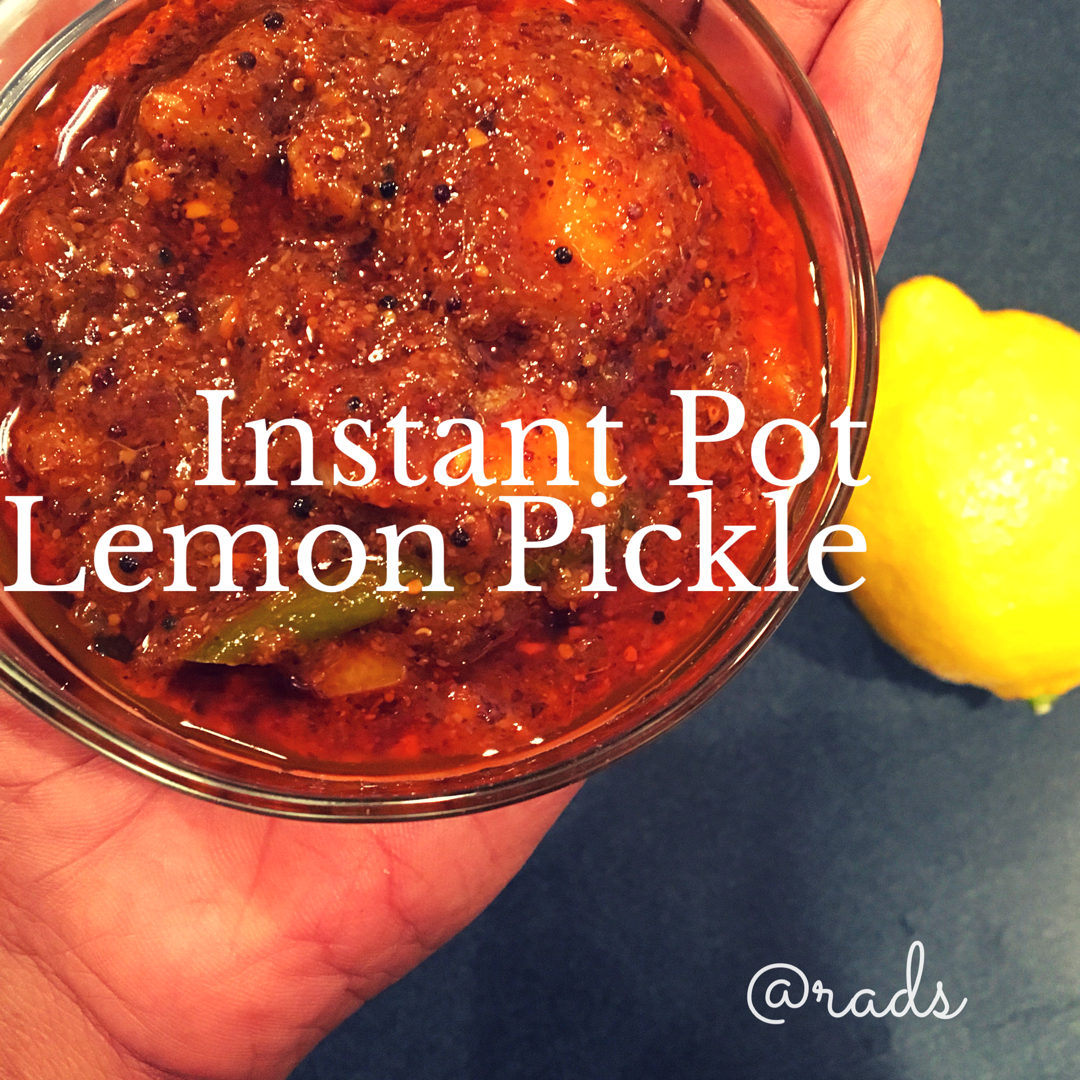 instant pot rads lemon pickle