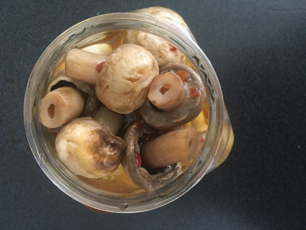 Pickled mushrooms 