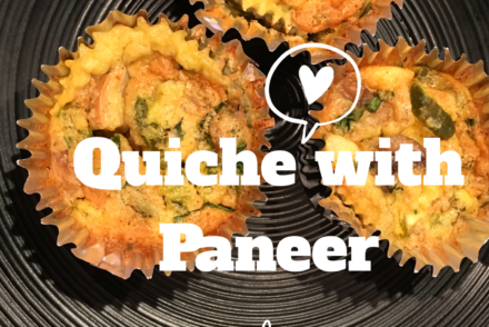 quiche with paneer, indian style #keto #vegketo #lowcarb