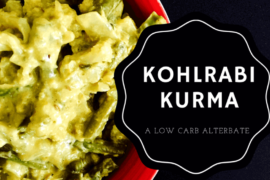 Kohlrabi (knol kohl) kurma - low carb dish #vegketobyrads