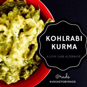 Kohlrabi (knol kohl) kurma - low carb dish #vegketobyrads