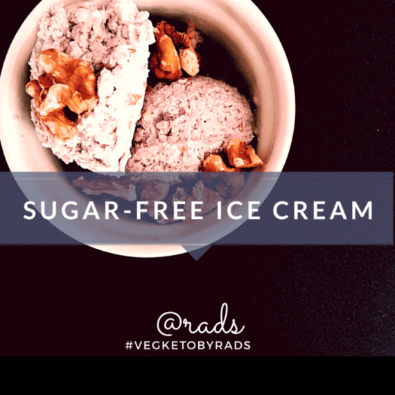 Sugarfree Ice cream Vegan Berry flavor #vegketobyrads