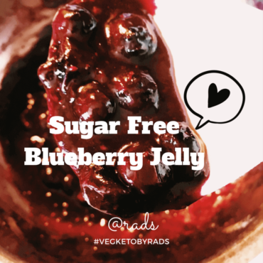 Sugar Free Blueberry jelly - #VegKetoByRads