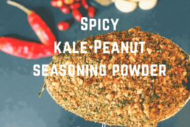 spicy kale peanut powder kowthas vegketobyrads