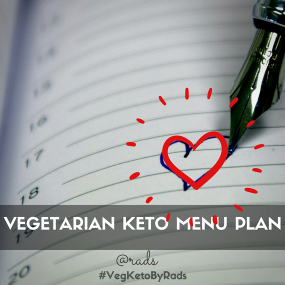 A Vegetarian Menu plan for Keto diet and Low Carb lifestyle
